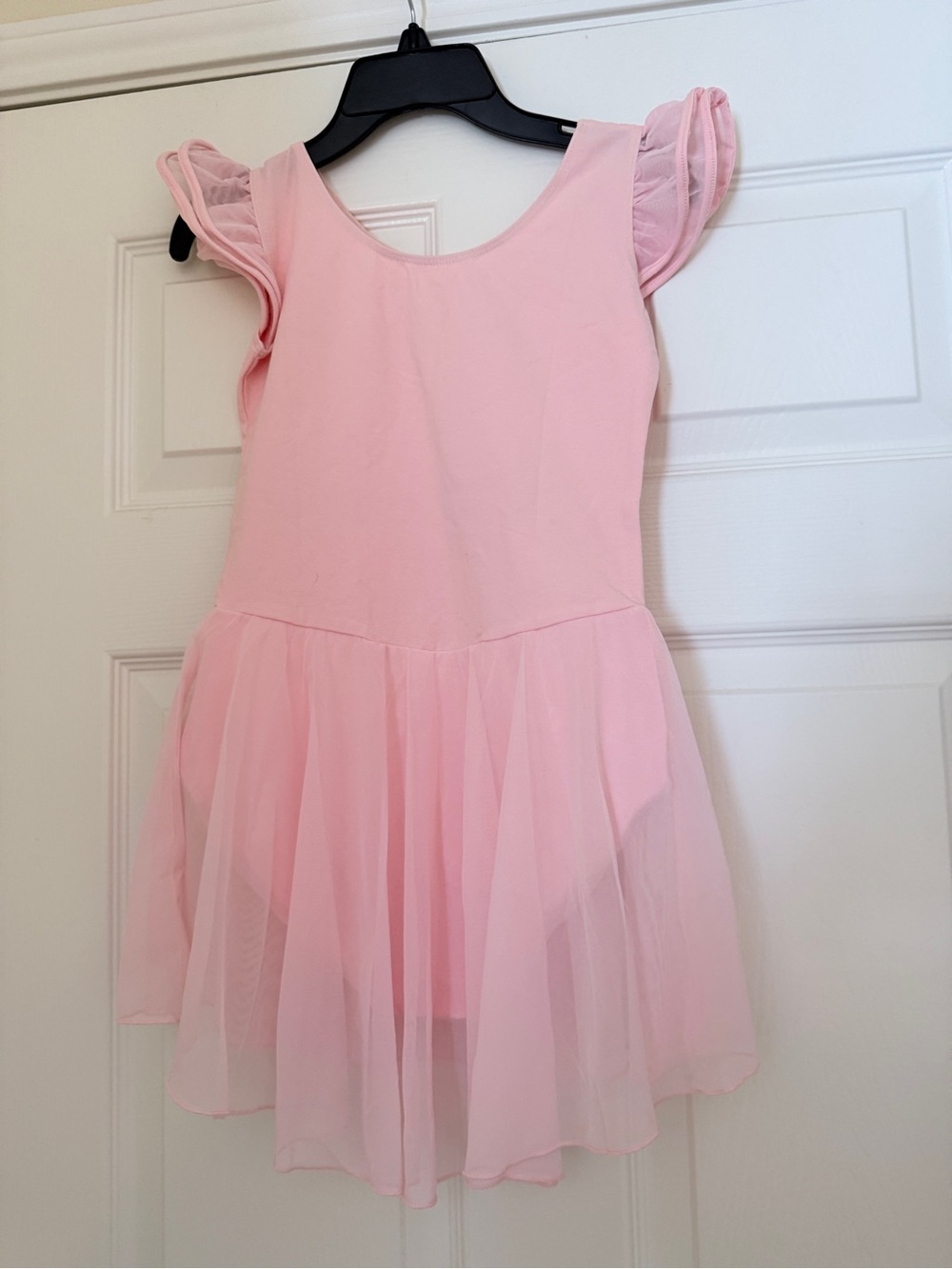 Pink Ballet Tutu Dress with Sheer Sleeve Details